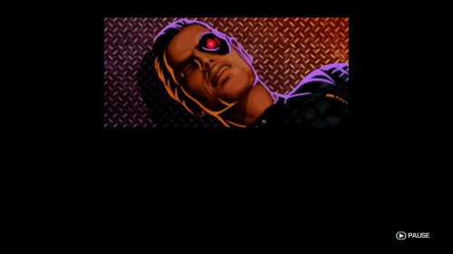 I love the 16-bit style cut scenes that pop up before each mission. Nice touch.