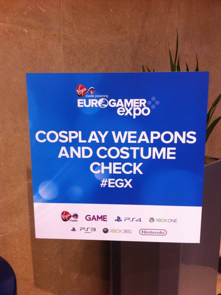 Just in case any of the cosplayers get carried away and bring in real weapons...