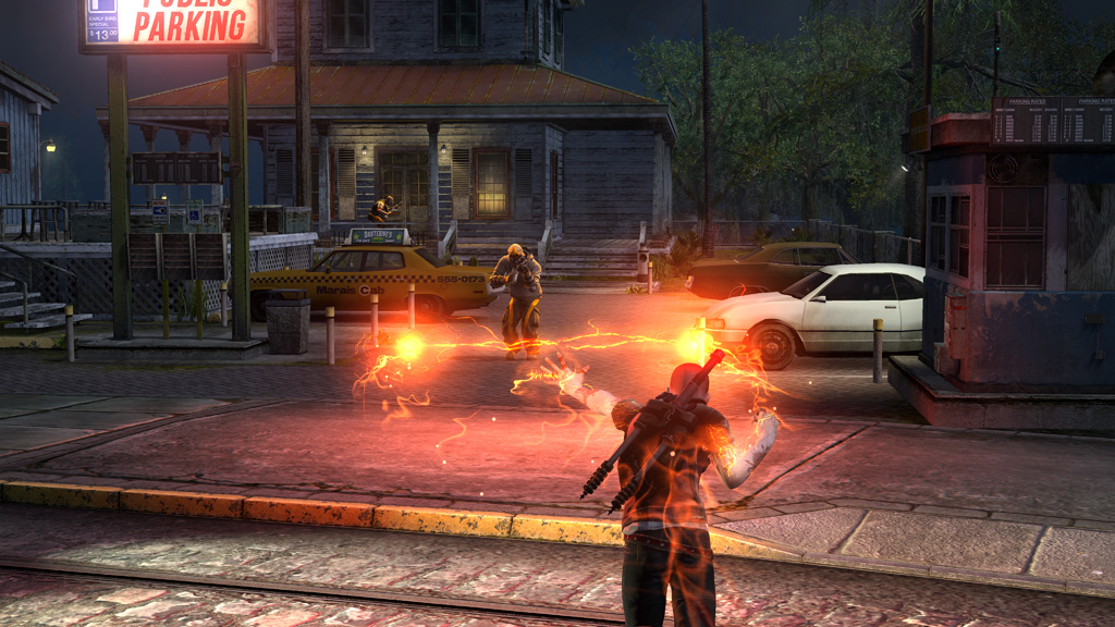 infamous 2 screen
