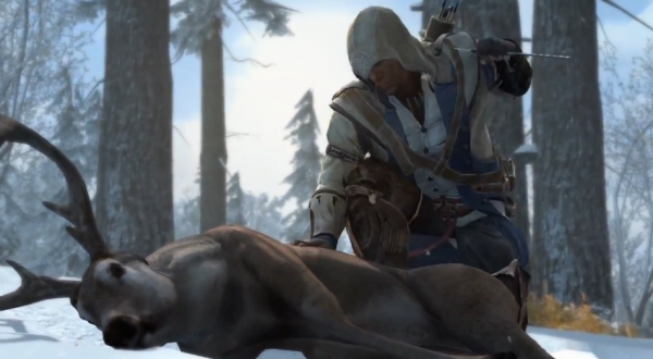 Hunting in Assassin's Creed III: like Red Dead Redemption, but not as good.