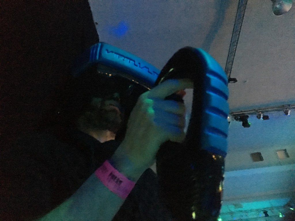 Here I am, entering the world of 1990s VR.