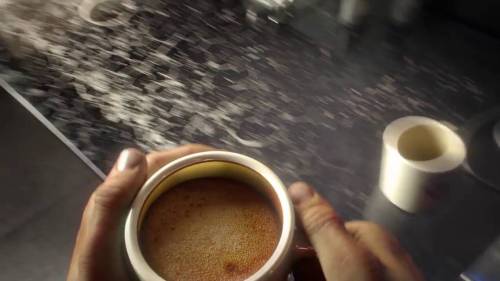 Next-gen coffee in the Prey trailer.