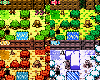 Changing the season in Oracle of Seasons is key to solving puzzles.