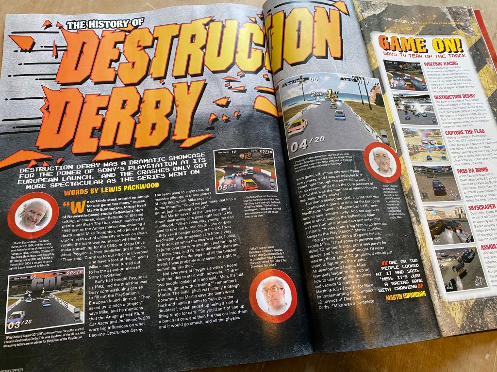 Read about the history of Destruction Derby in Retro&nbsp;Gamer